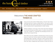 Tablet Screenshot of handcraftedtimber.co.uk